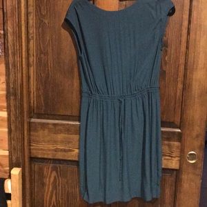 Loft waist tie green dress